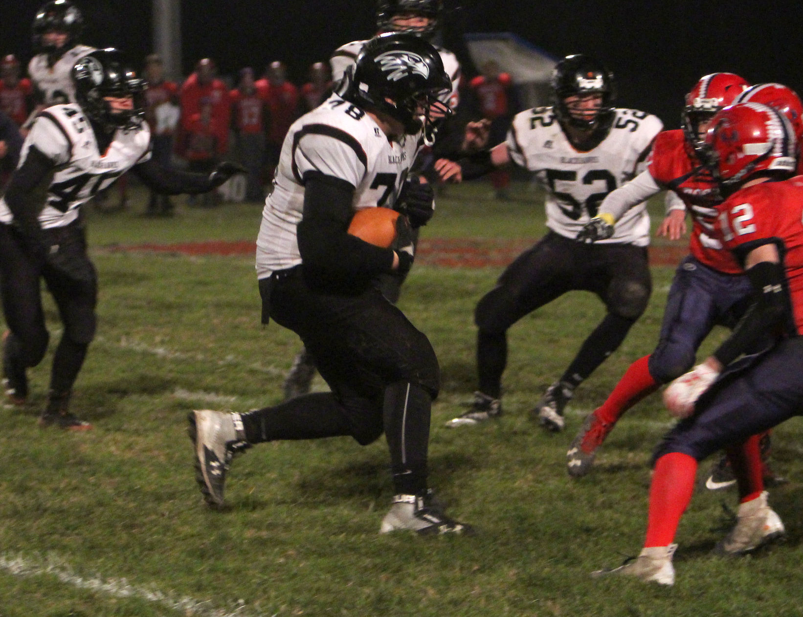 Bloomer football at Spencer/Columbus 10-26-18
